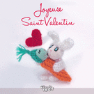 Lapin c&acirc;lin et carotte d'amour tendre